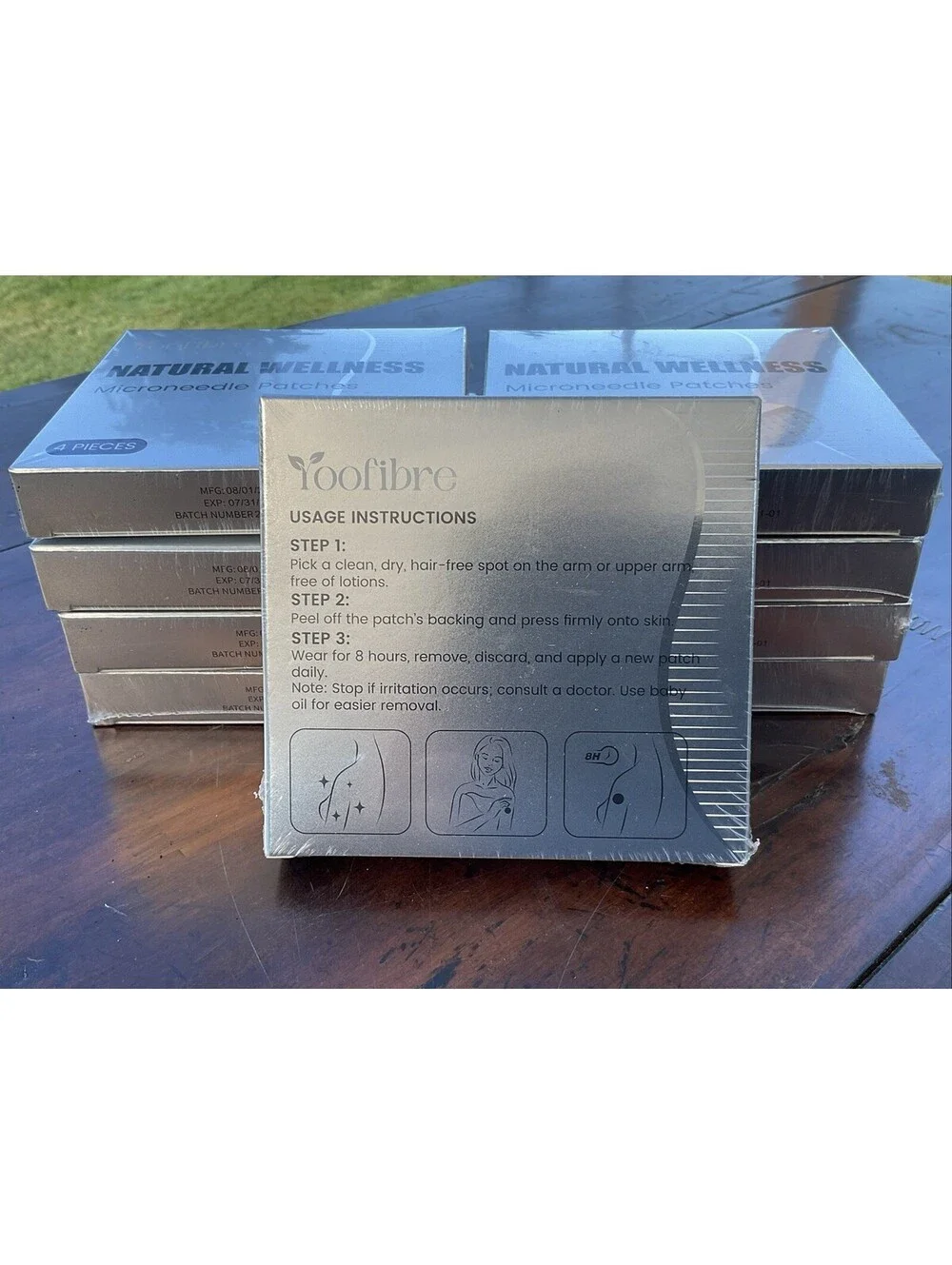 Yoofibre Microneedle Patches Natural Wellness Lot Of 9 SEALED